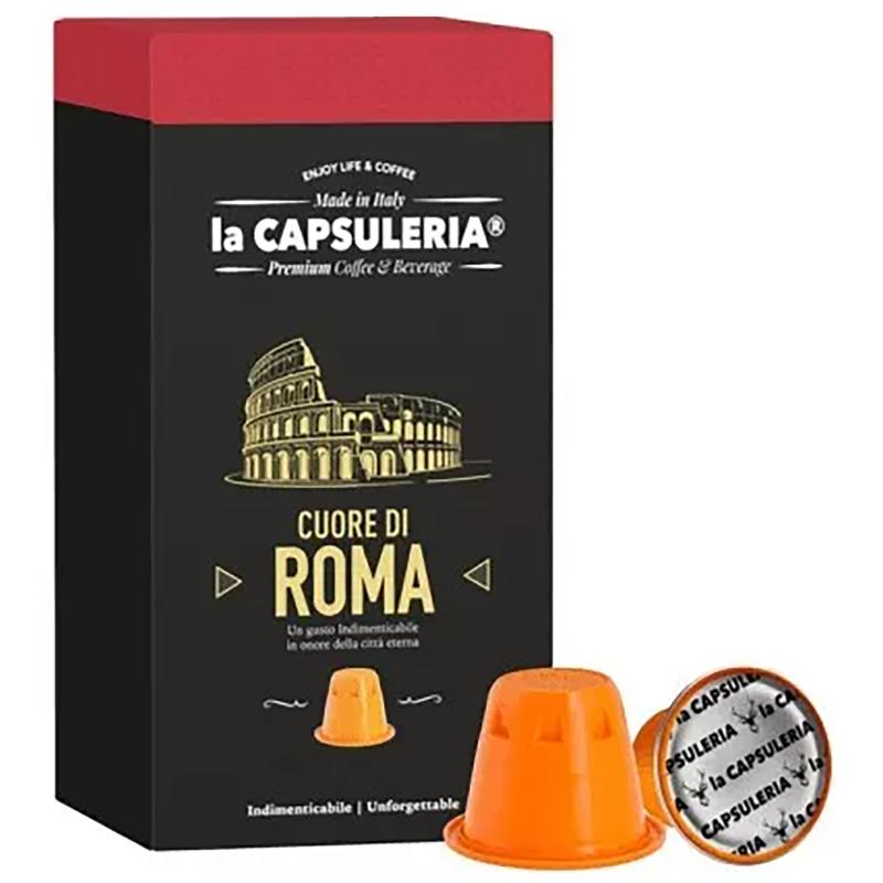 Cafea Cuore di Roma, 10 capsule compatibile Nespresso, La Capsuleria