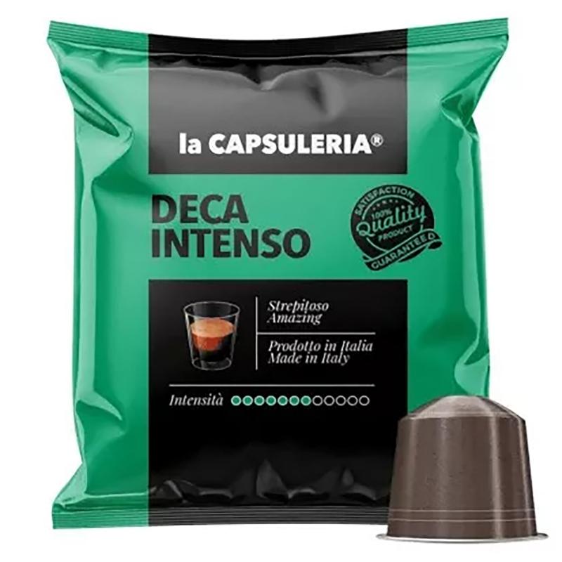 Cafea Deca Intenso, 10 capsule compatibile Nespresso, La Capsuleria