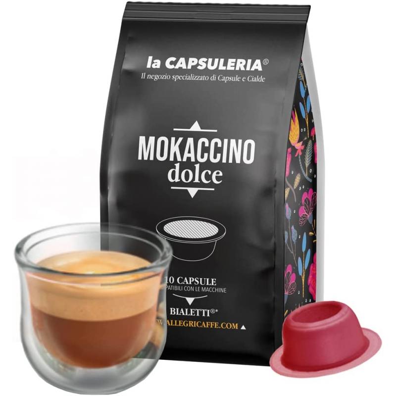 Mokaccino, 10 capsule compatibile Bialetti, La Capsuleria