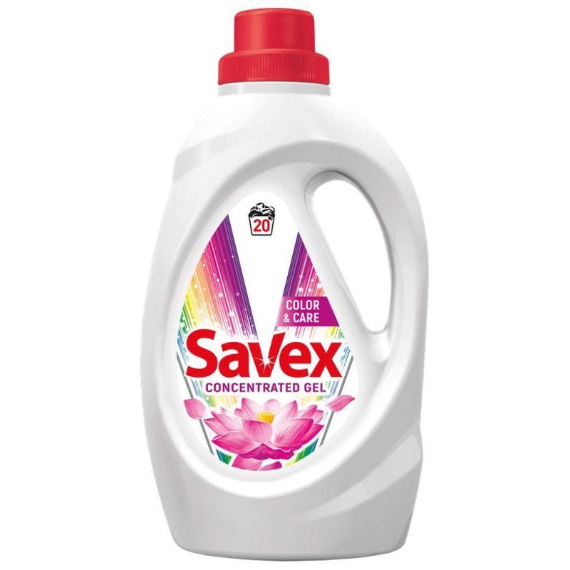 Detergent Automat Lichid Gel Savex 2in1 Color, 20 Spalari, 1.1 L