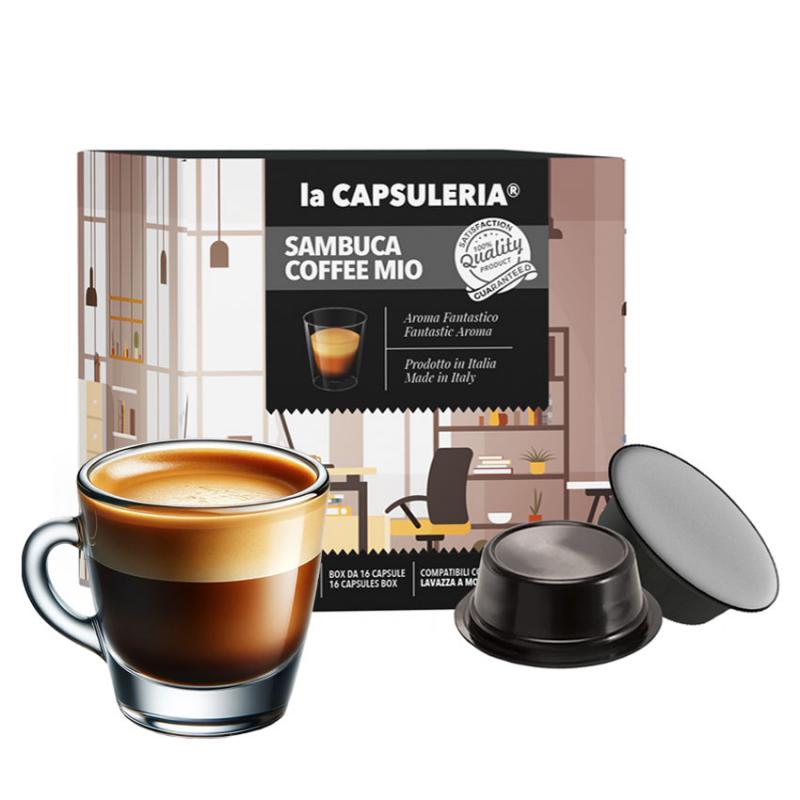 Sambuca Coffee, 128 capsule compatibile Lavazza a Modo Mio, La Capsuleria