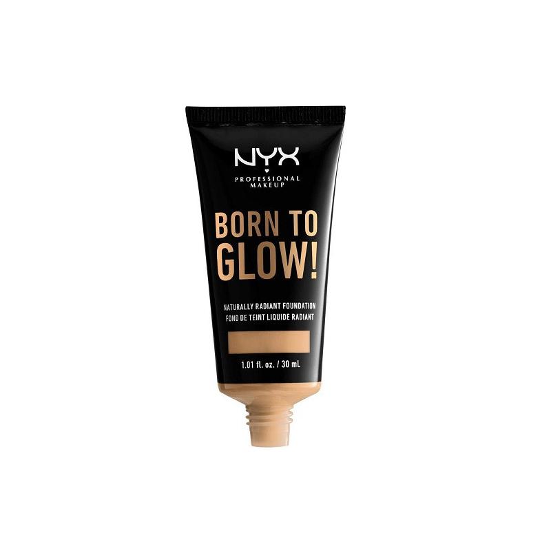 Fond de ten luminos, NYX Professional Makeup, Born To Glow, Naturally Radiant, 08 True Beige, 30 ml