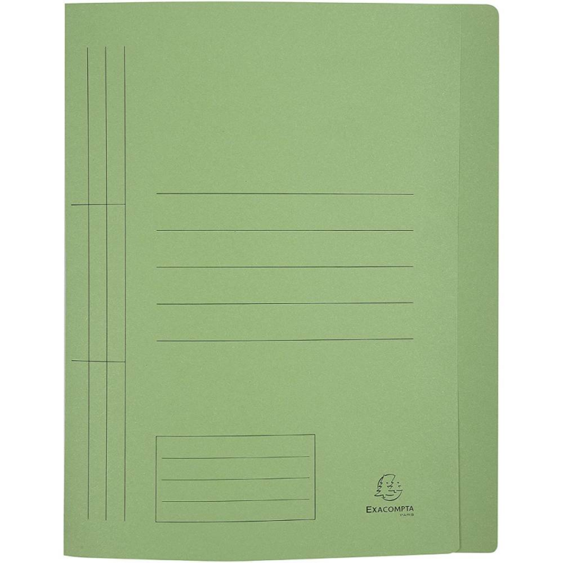  Dosar A4 din Carton cu Sina Exacompta, Verde 