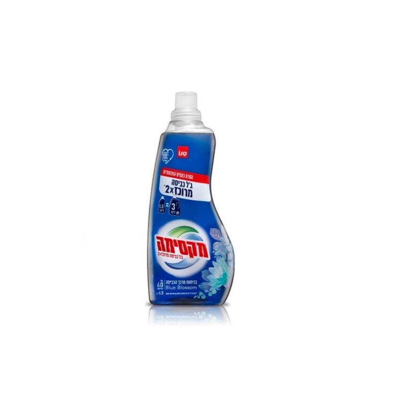 Detergent gel concentrat pentru rufe Sano Maxima Blue Blossom, 60 spalari, 1.5 l