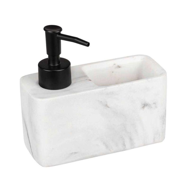 Dispenser pentru sapun lichid cu suport burete integrat Wenko Resa Marble 54668100