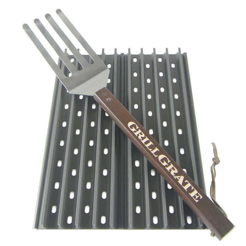 Set 2 grile pentru gratar de 41,5 x 13 cm si spatula GrillGrate WGG16.25K