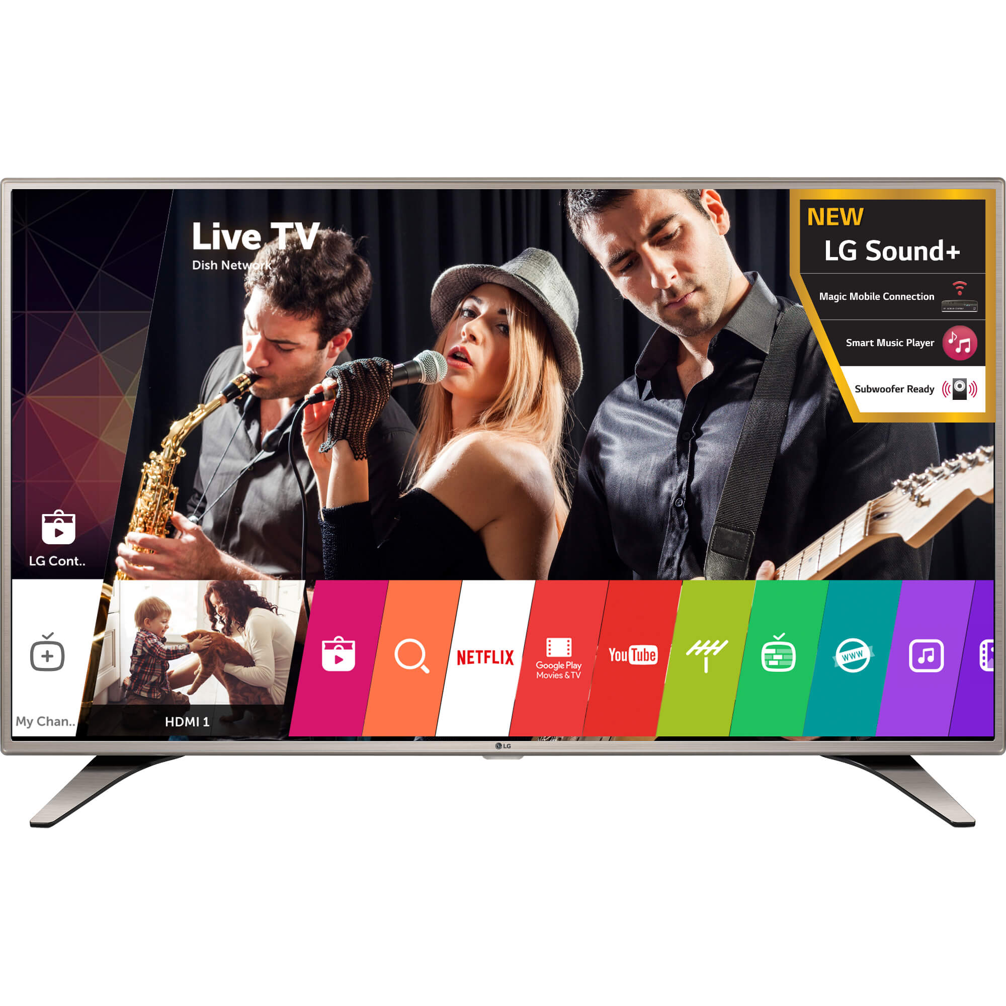  Televizor Smart LED, LG 49LH615V, 124 cm, Full HD 