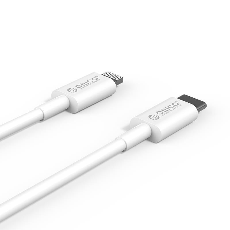Cablu USB Orico CL01-10 Type-C - Lightning 1m alb