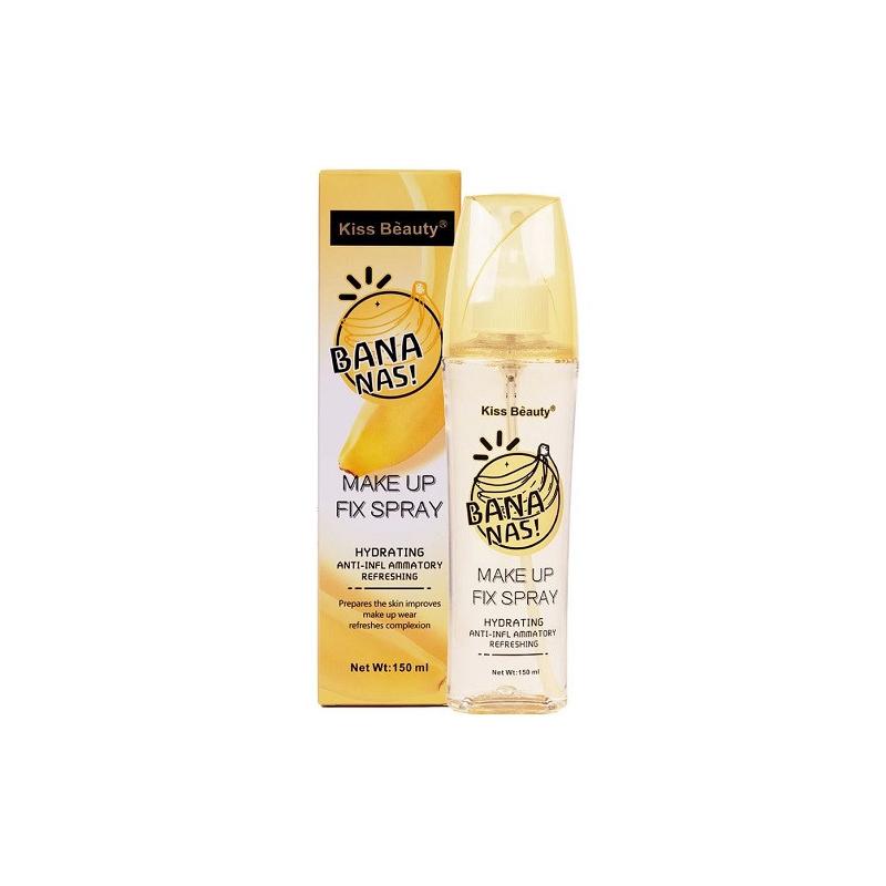 Spray de Fixare Hidratant, Antiinflamator, Kiss Beauty, Bananas, 150 ml