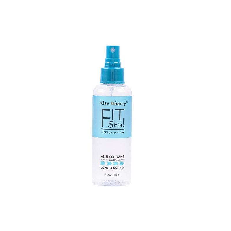 Spray Fixare Machiaj, Rezistent 24H, Kiss Beauty, Fit Skin, Anti-Oxidant, 150 ml
