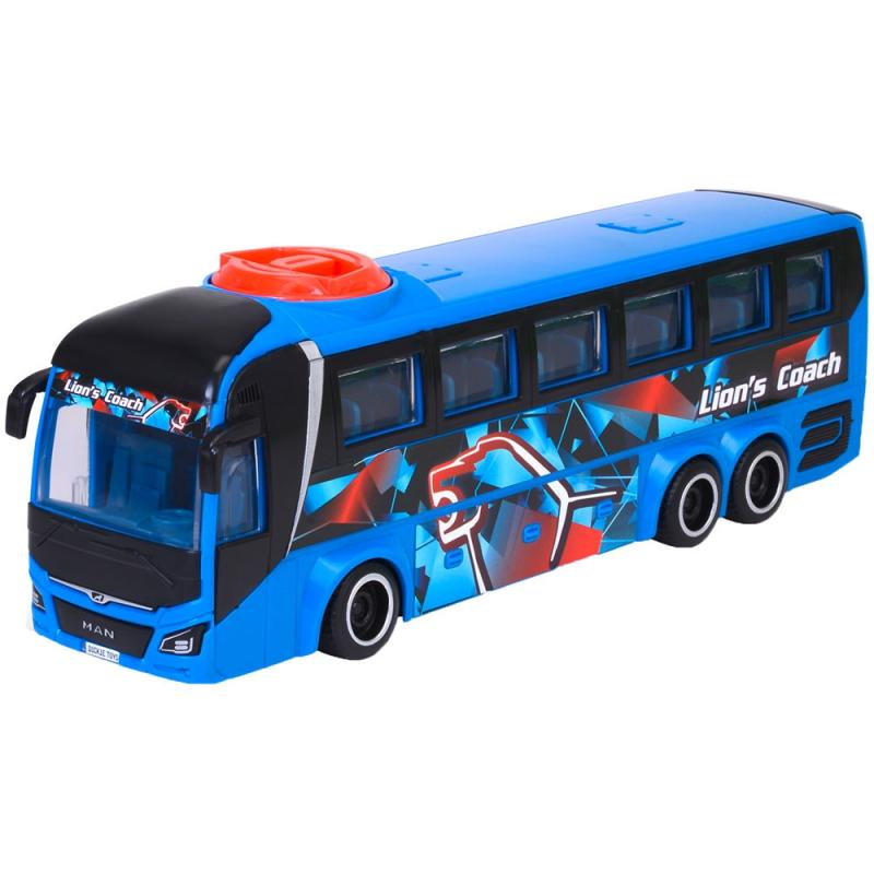 Autobuz Dickie Toys MAN Lion’s Coach 26,5 cm albastru Masinute