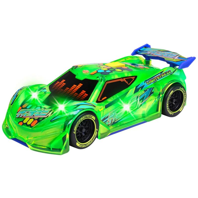 Masina Dickie Toys Speed Tronic 20 cm verde cu lumini si sunete Masinute