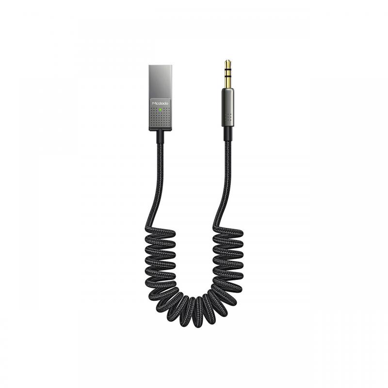 Cablu USB la port Jack 3.5mm Mcdodo Audio Black (bluetooth , 1.7m)