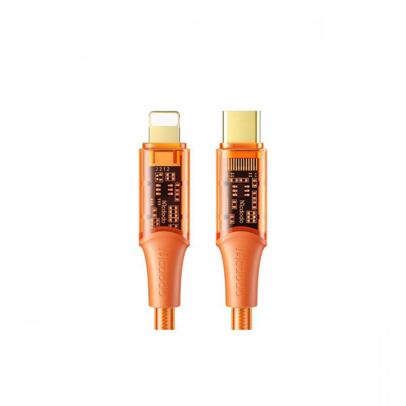 Cablu Mcdodo Amber Series Fast Charging Type-C la Lightning ,36W, 1,2m Orange