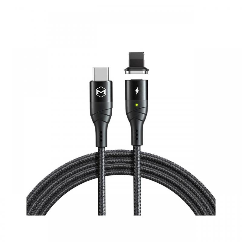 Cablu Type-C la Lightning Mcdodo Breeze Series Magnetic Pro Black