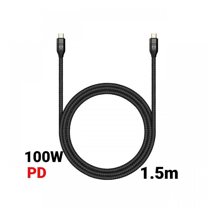 Cablu Type-C la Type-C 3.1 Mcdodo Gen 2 Black