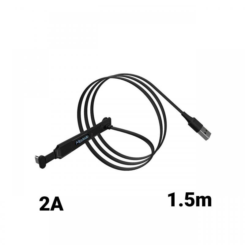 Cablu Type-C Mcdodo Thor Series Gaming Black (2A, 1.5m)
