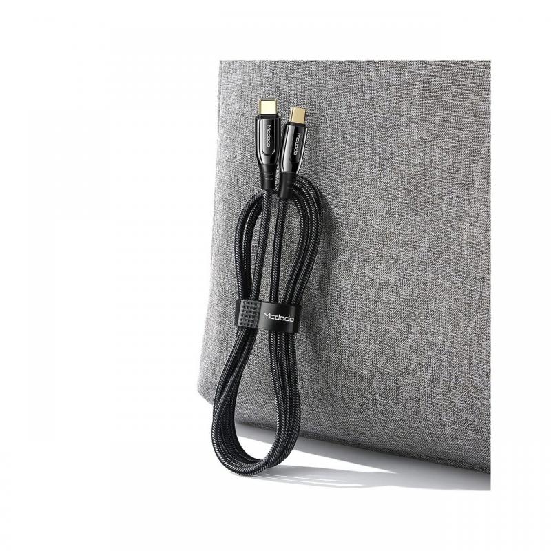Cablu Type-C la Type-C Mcdodo Super Charge Black (1.2m, 100W)
