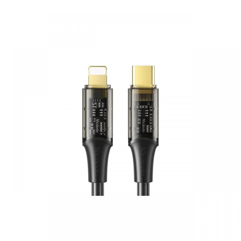 Cablu Mcdodo Amber Series Fast Charging Type-C la Lightning ,36W, 1,2m Black