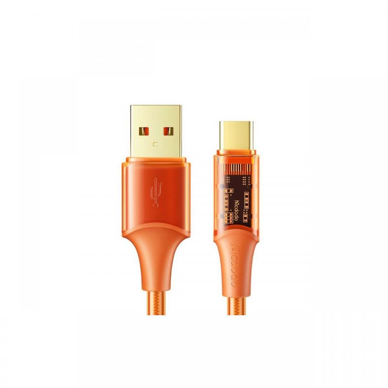 Cablu Mcdodo Amber Series Fast Charging Type-C 100W, 1.2m Orange
