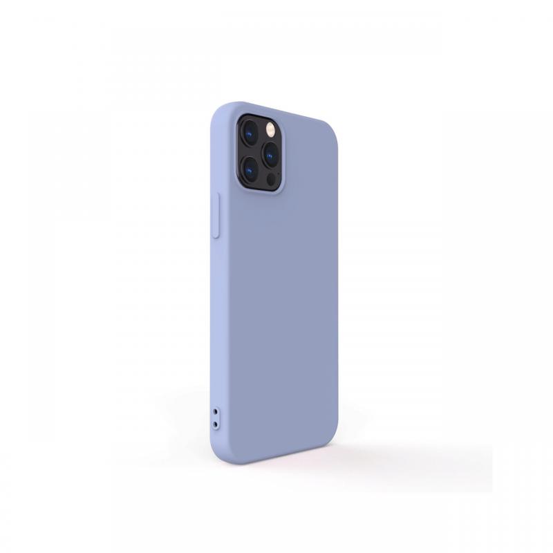 Husa iPhone 12 / 12 Pro Lemontti Silicon Soft Slim Lavender Gray