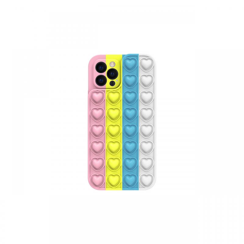 Husa iPhone 13 Pro Max Lemontti Heart Pop it Multicolor 2