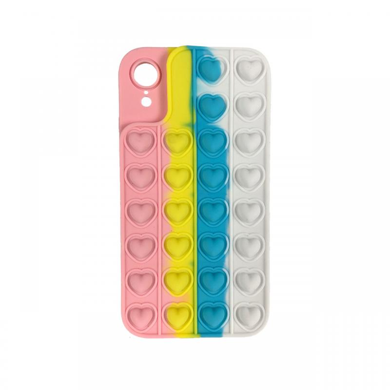 Husa iPhone XR Lemontti Heart Pop it Multicolor 2
