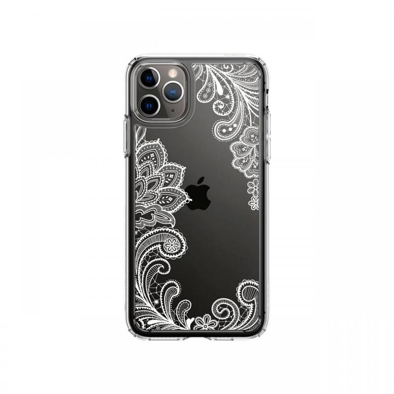 Husa iPhone 11 Pro Max Cyrill by Spigen Cecile Series White Mandala