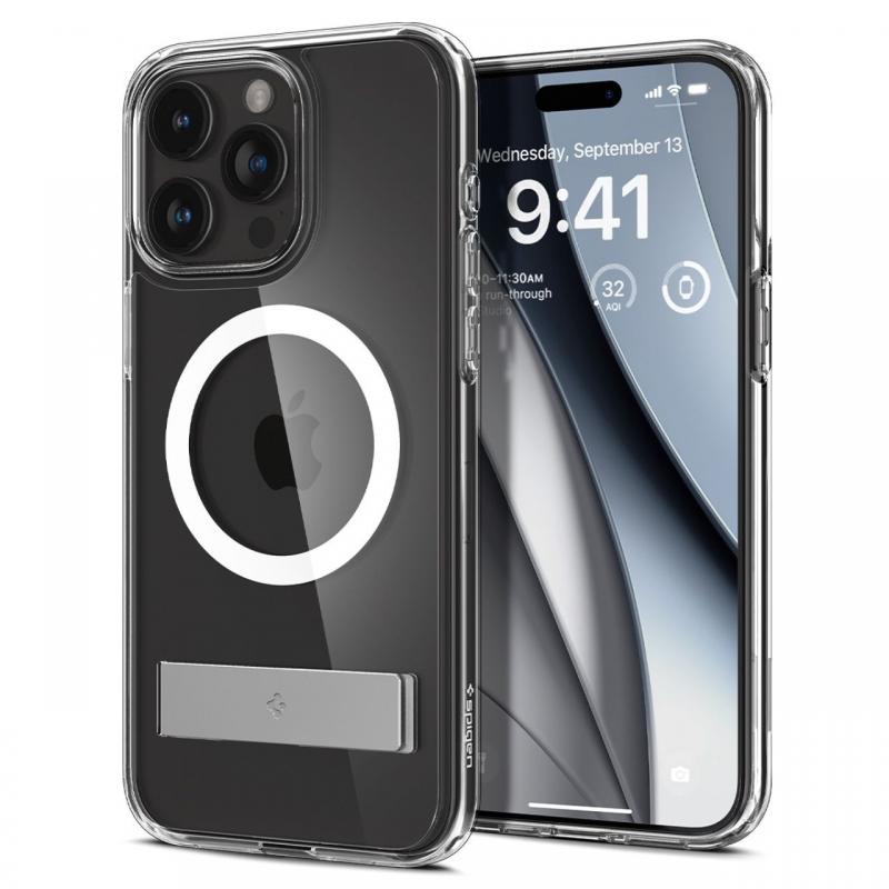 Spigen Husa Ultra Hybrid S MagSafe iPhone 15 Pro Max Crystal Clear