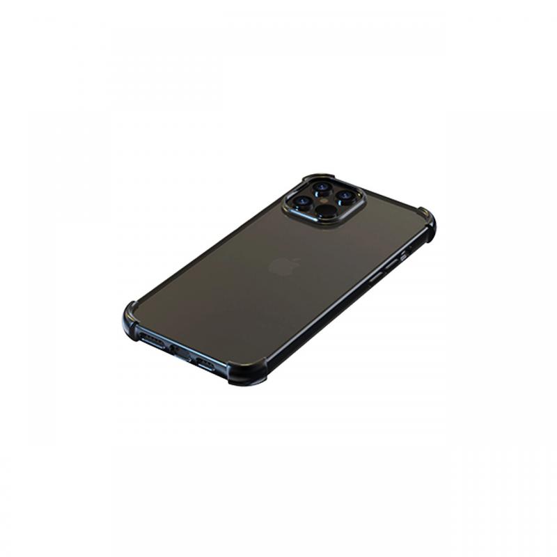 Husa iPhone 12 Mini Devia Silicon Glitter Soft Gun Black