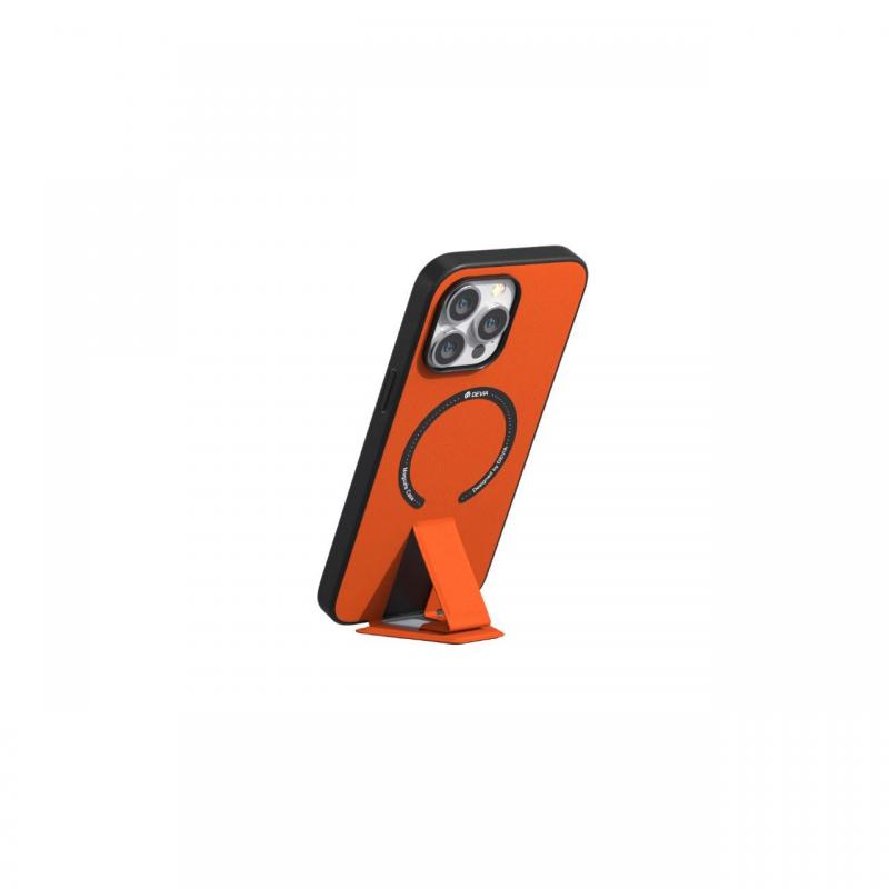 Husa cu suport iPhone 14 Pro Max Devia Randy Series Magnetic Orange