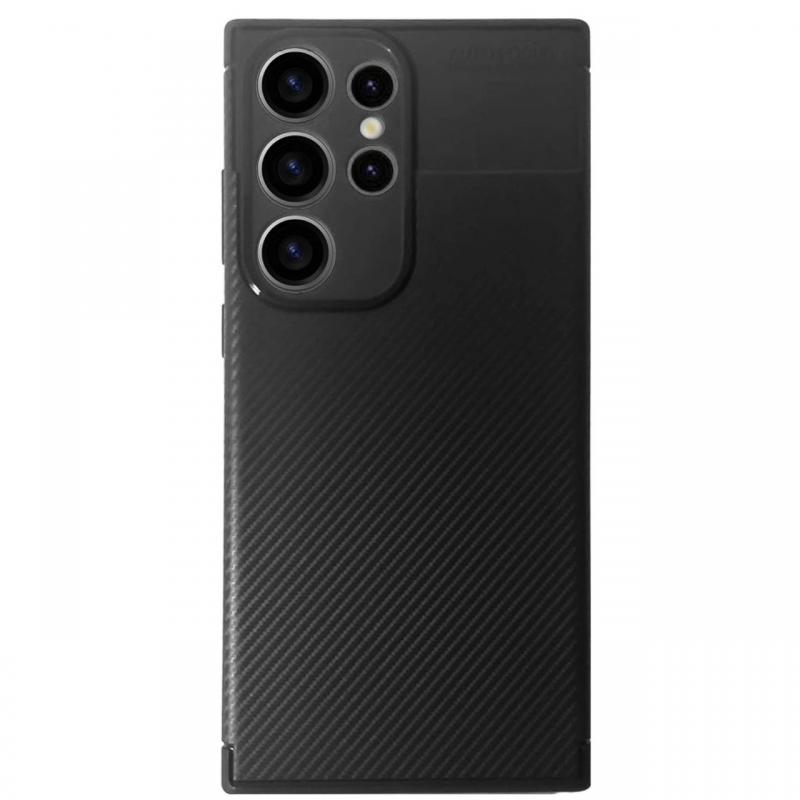 Devia Husa Carbon Fiber Texture Shockproof Samsung Galaxy S23 Ultra Negru