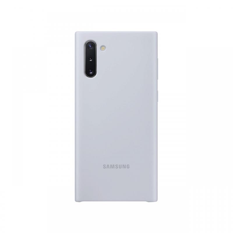 Husa Originala Samsung Galaxy Note 10 Silicone Cover Silver