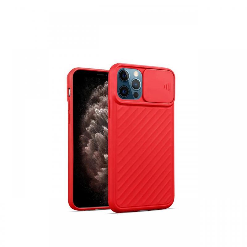 Husa iPhone 12 / 12 Pro Just Must Camo Red