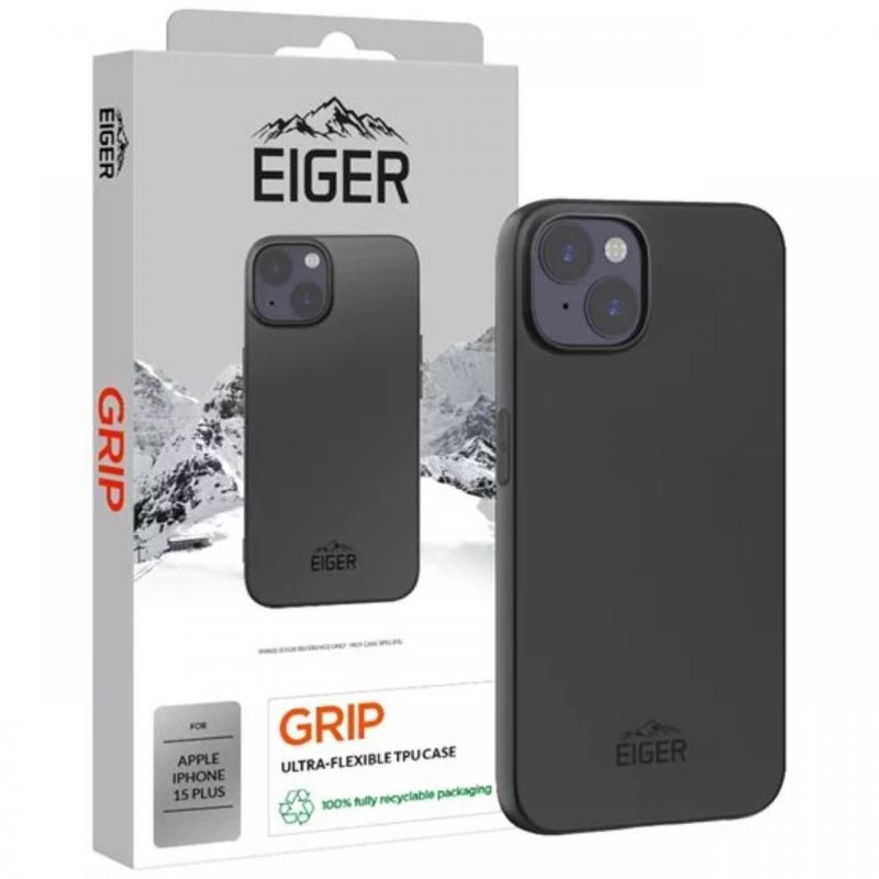 Eiger Husa Grip iPhone 15 Plus Negru