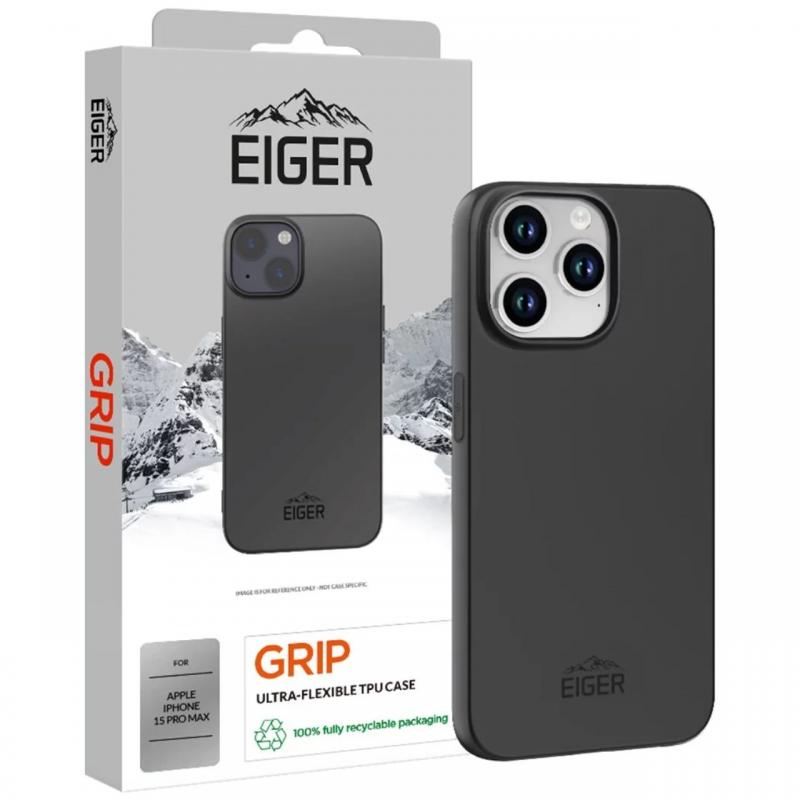 Eiger Husa Grip iPhone 15 Pro Max Negru
