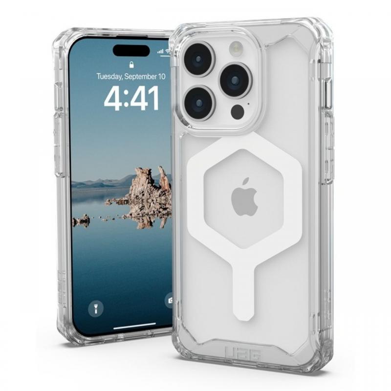 UAG Husa Plyo MagSafe Series iPhone 15 Pro Max Ice White