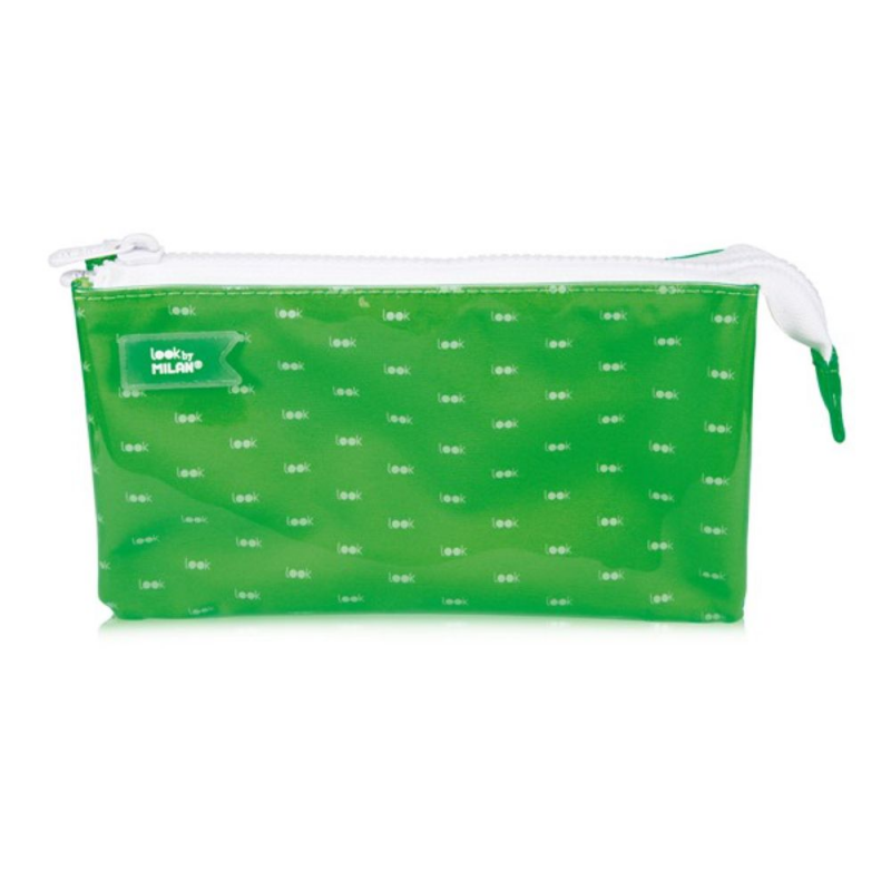  Penar Tip Borseta cu un Fermoar Milan 1133LKGR, Material Textil, Verde 