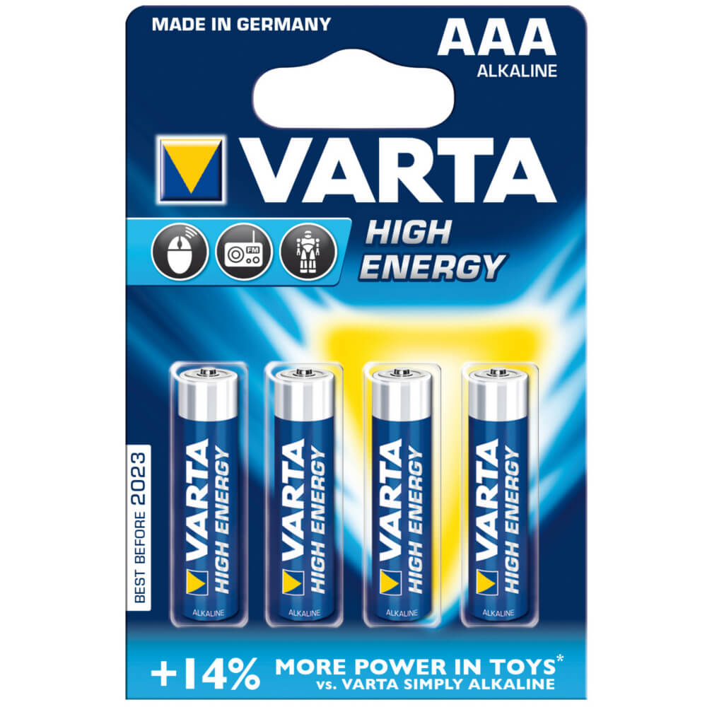  Baterii Varta High Energy LR03(AAA),&nbsp;4 buc 