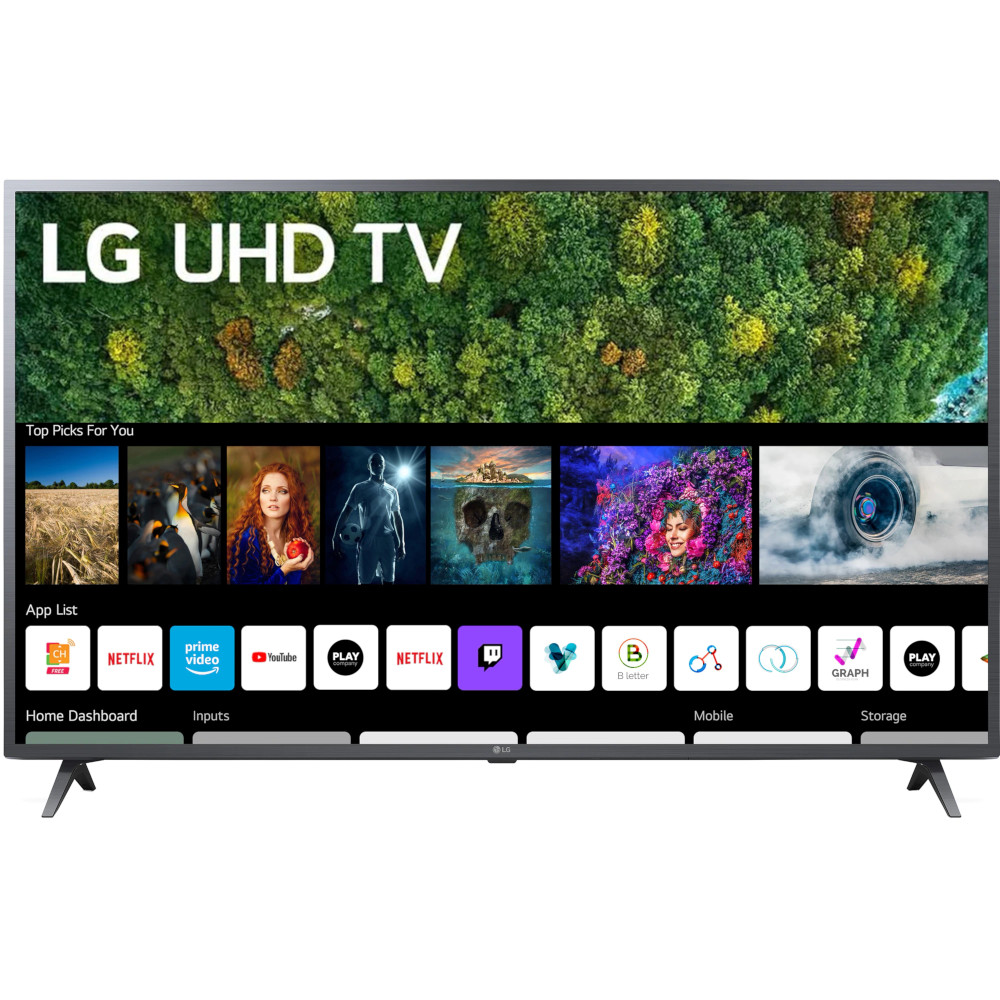 Televizor Smart LED, LG 50UP76703LB, 126 cm, Ultra HD 4K, Clasa G