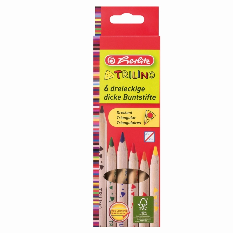Creioane Color Triunghiular Trilino 1/1 Set 6