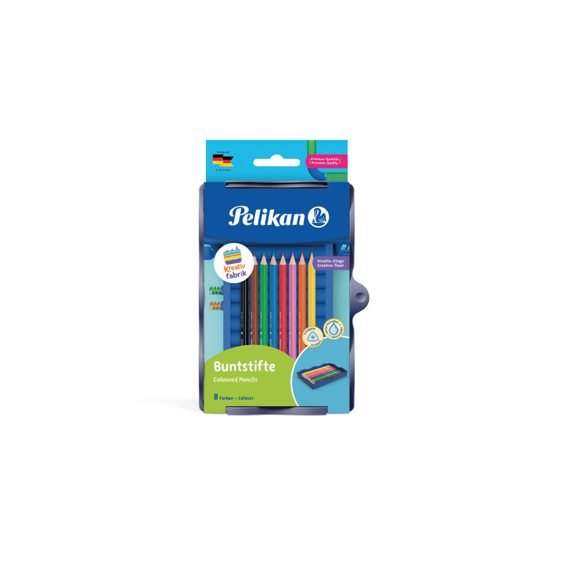  Creioane Colorate Solubile In Apa Set 8 + Tavita Kreativfabrik 