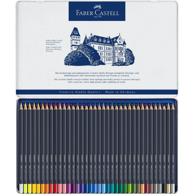 Set 36 Creioane Colorate Permanente Faber-Castell Goldfaber, Diverse Culori