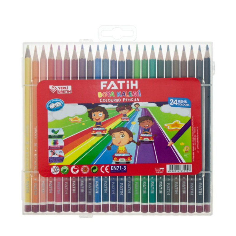 Set 24 Creioane Colorate Fatih, Diametru Mina 2.9 mm