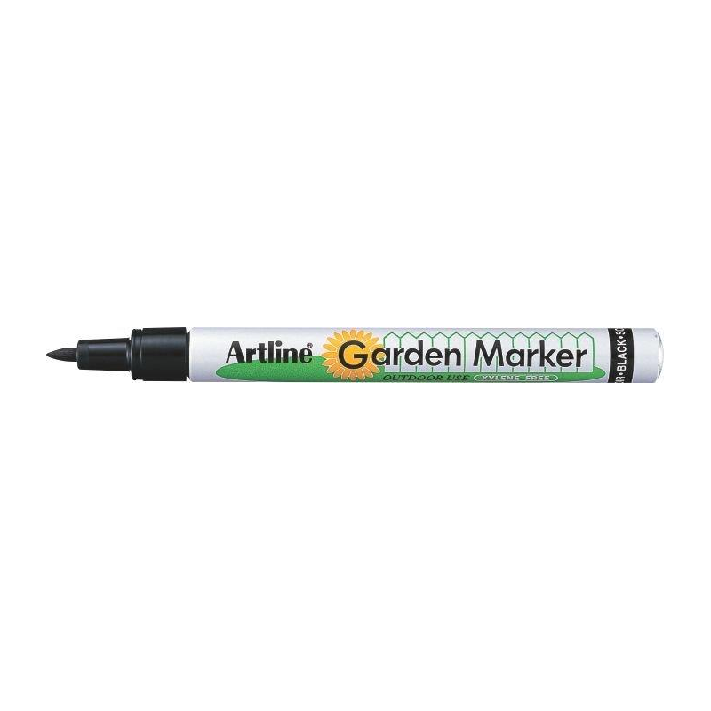 Marker Artline Garden, Pentru Uz Exterior (gradina), Corp Metalic, Varf Rotund 0.8mm - Negru