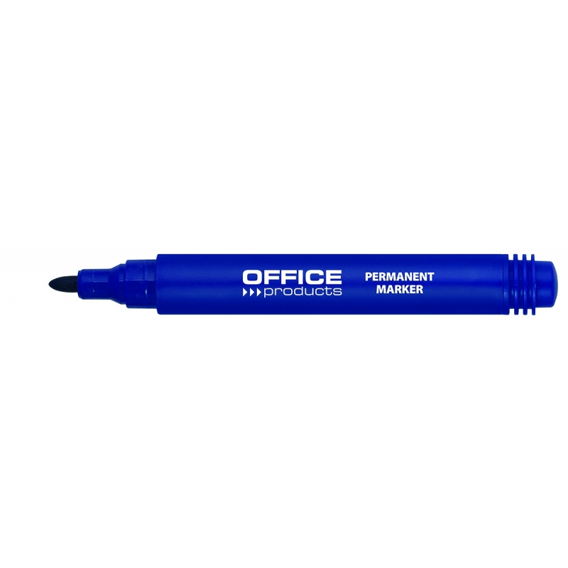Permanent Marker, Varf Rotund 1-3mm, Corp Plastic, Office Products - Albastru