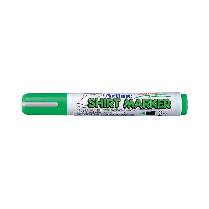 T-shirt Marker Artline, Corp Plastic, Varf Rotund 2.0mm - Verde Fluorescent
