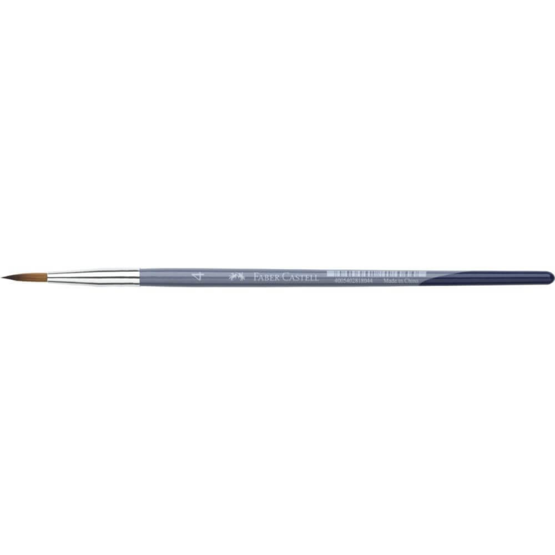 Pensula Par Sintetic Faber-Castell Creative Studio, Numarul 4, Varf Rotund