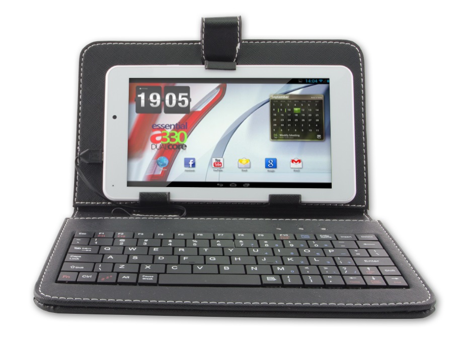  Husa cu tastatura E-boda pentru tableta 7", negru 