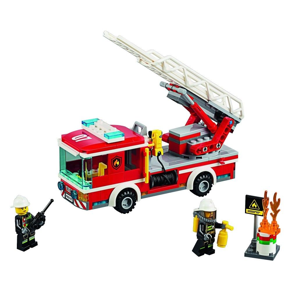  Set de constructie LEGO City Fire Camion de pompieri cu scara 